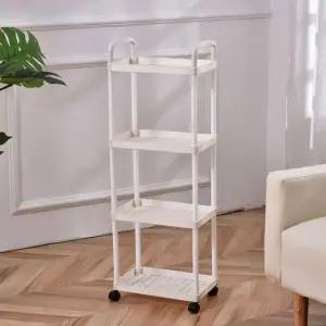 [아트박스]/아도라하우스 오픈형 수납 다용도 플라스틱 트롤리 4단