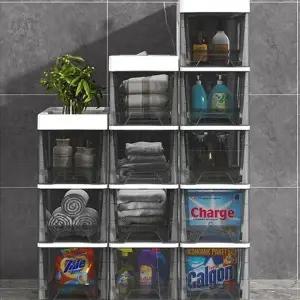 [아도라하우스]틈새 이동식 플라스틱 수납장 3단