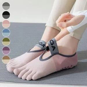 [콩심팥심]발가락 색상 포인트 미끄럼 방지 양말 안전 논슬립 덧신