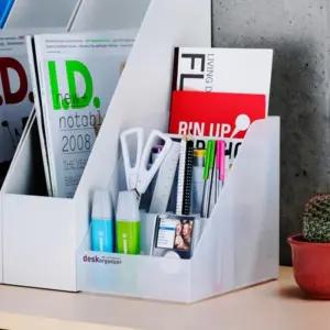 스모그 - 시스맥스 데스크 오거나이저 M 소품 필기구 정리 수납함문서함 서류꽂이 책꽂이 서류함 사무실용