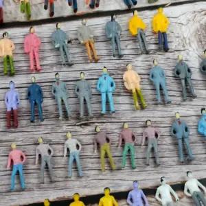 사람모형 디오라마 건축용 미니 사람 피규어 인간 미니어처 100P 1대150