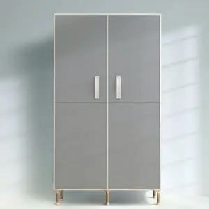 조립식 패브릭 여닫이 더블 간이옷장