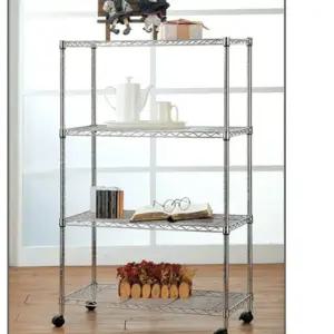 4단 이동식 메탈선반 메탈랙750 철제수납 가성비 좋은 실용적인 깔끔한