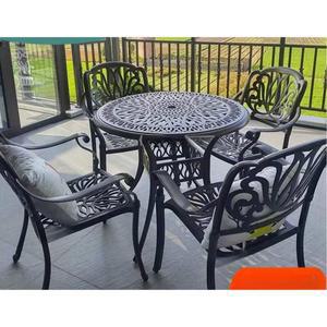 알루미늄 카페 체어팩 2인용 포츄니아 난초의자 60cm 주물야외테이블 원탁