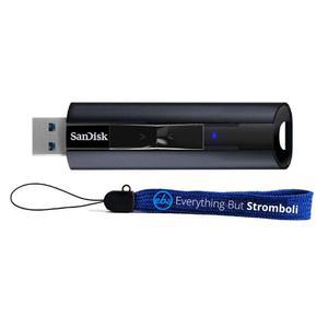 [미국배송] 고속 전송 420MB/S 읽기 속도를 위한 SANDISK EXTREME PRO USB 3.2 솔리드 스테이트 512GB 플래시 드라이브 - 컴퓨터 노트북(SDCZ880-512G-G46) 번들 및 스트롬볼리 랜야드를 제외한 모든 것과 함께