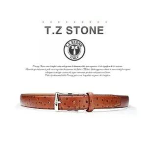 티지스톤 TZ1D102LB 클래식 타조패턴 연브라운벨트 (KYR-W0C4D57)