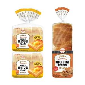 [롯데제과]롯데 기린 바로구워토스트x2개+통밀식빵x1