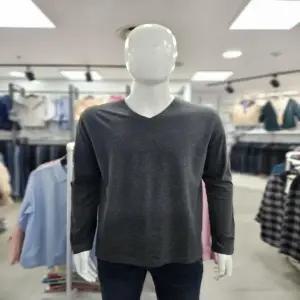 뱅뱅 세이브존06 봄 남성 긴팔 무지 브이넥 면 티셔츠 NTZ256