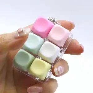 ( )키보드 키링 클리커 딸깍이 키캡키링 6구 파스텔 열쇠고리 가방고리 클릭커