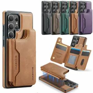 갤럭시 s26 s25 s24 울트라 플러스 fe 엣지 슬림 맥세이프 카드 수납 지갑 빈티지 가죽 케이스