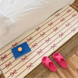 발매트 리본 주방 욕실러그 발매트 거실 매트 KK954 발매트 플라워발매트