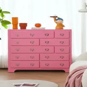서랍 조립식 서랍장 북유럽 핑크 다용도 파스텔 정리함