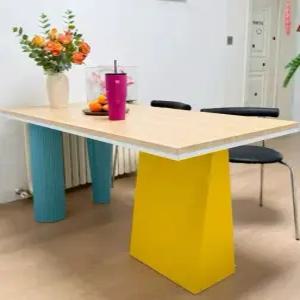 원룸 미니 원목식탁 2인용 카페테이블 사각 탁자