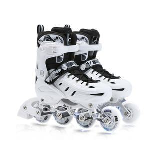 인라인스케이트 롤러 블레이드 화이트 조절식 브레이드 6 시아 스케이트 인라인