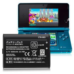 닌텐도 2015 구형 3DS 2DS 신형 LL 게이밍 콘솔용 소세이유 CTR-003 교체 배터리, 스위치 게임 0사이클 배터리 5600mAh/3.7V용 업그레이드