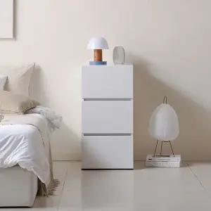 [유니콘]하나 3단 서랍장 400 틈새장 협탁 보조장 코너장 복도 베란다 주방 거실 수납장 드레스룸 옷수납