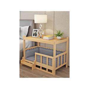 애견 원목침대 침구 고양이텐트 원목협탁 숨숨집 스트랩이 원목 침대옆 강아지집