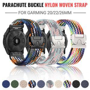 20mm 22mm 26mm 패러슈트 루프 스트랩 가민 페닉스 8-51mm 밴드 포러너 935/945/955 팔찌 시계줄