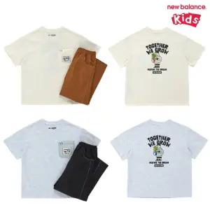 [롯데백화점]뉴발란스 WE GROW TOGETHER  _반팔 + 우븐 바지 셋업 (NK9YG2401U)
