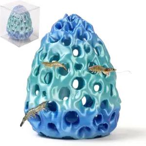 새우 동굴 수족관용 베타 물고기 은신처 수조 장식 숨김 및 휴식용 흡입 컵 액세서리 서식지 액세서리.