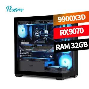 피씨스토어 라라랜드 게이밍PC 9900X3D RX 9070 (32GB, M.2 500GB)