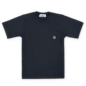 [스톤아일랜드] 키즈 로고 패치 포켓 반팔(네이비) 781620347 V0020 10 12A