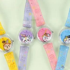 무빙워치 아날로그 초등학생 손목시계 플라스틱