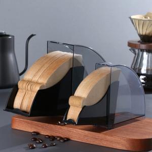 커피 필터 종이 방진 상자 V02 팬 모양의 보관 두꺼운 S 내구성 전문 수동 양조 액세서리