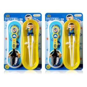 에디슨 유아 연습용 젓가락 수저 세트 신학기 준비물