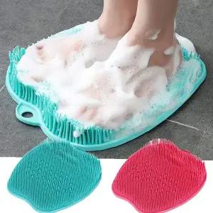 욕실 발바닥 각질 제거 실리콘 브러시 매트 풋케어 청소 마사지 용품