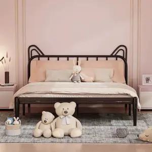 침대틀 철제침대프레임 고양이 싱글 침대프레임 침대