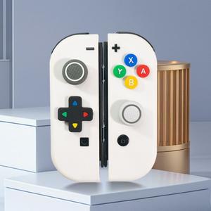 스위치 조이 콘 컨트롤러 엄지 그립 조이스틱 캡 Dpad 버튼 ABXY 키 스티커 세트 닌텐도 호환 Switch Joy C