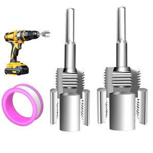 PVC 파이프 나사 절단기 키트 물 내부 홀 와이어 오프너 통합 외부 도구