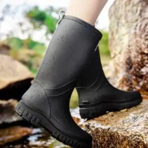 CCS7DAB여성용 일상 레인부츠 중간 기장 편안한 장마용 장화