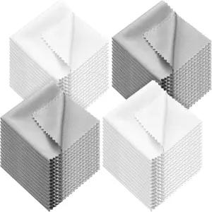 Sumind 100Pcs 안경 청소포 벌크 5.5 마이크로파이버 유리 청소기 안경용 천 닦기 휴대폰 카메라 렌즈