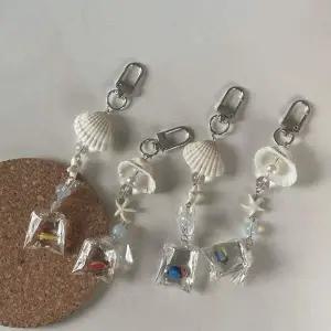 [골드스마일]물고기 조개 키링 진주 가방걸이 수족관