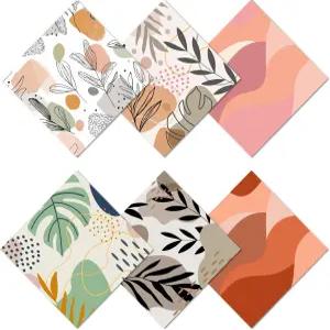 CREATCABIN 두꺼운 안경닦이 6개 보헤미안 디자인 극세사 클리닝 천 심미적인 안경 닦는 재사용 가능한