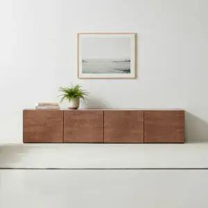 라자가구 비바 노블 템바보드 낮은 거실장 2000 LNK151