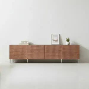 라자가구 비바 노블 템바보드 높은 거실장 2000 LNK152