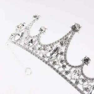 [셀러에이드]웨딩 머리띠 큐빅 테 두건 왕관 헤어띠