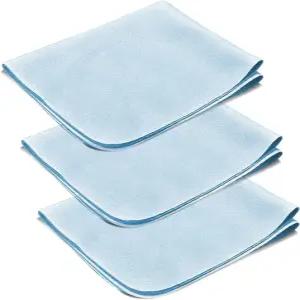 UPIONIC 김서림 방지 안경 닦이 안경/고글/오토바이 헬멧/카메라 렌즈용 와이프 재사용 가능 500회 (3개입)