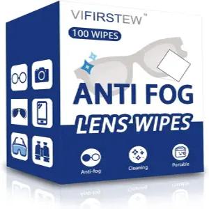 김서림 방지 렌즈 닦개 안경 고글 거울 및 창문용 사전 적신 클리닝 와이프