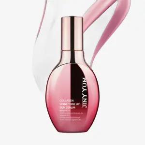 지니윰 콜라겐 샤인 톤업 기능성 미백 주름개선 수분공급 선 세럼 45g (SPF50+)