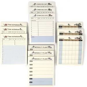 미니 데일리 주간 월간 플래너 메모장 타임 스케줄러 체크리스트 사무실 학교 홈용 셀프 스틱 스티커 목록