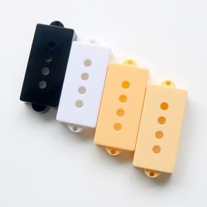 [호환품]용 블랙 화이트 크림 색상의 Donlis 2pcs 4 현 P 베이스 픽업 커버