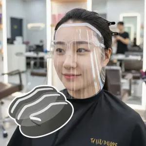 가벼운 미용실페이스쉴드 염색 스트레이 커트 파마 눈썹 50매 세트