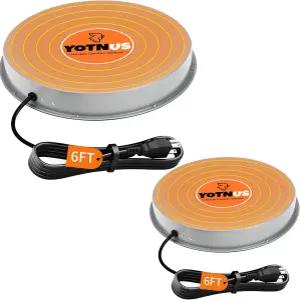 겨울용 YOTNUS 치킨 온수기 11+14.6 베이스 77개의 °F 자동 차단 야외 사용에 안전 125W 가열 급수기