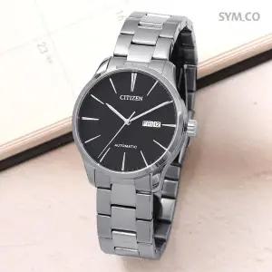 [시티즌] NH8350-83E 오토매틱 캘린더 실버블랙 아날로그 남자 메탈시계 d