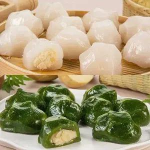 [아이홈푸드][G][안흥골짜기] 흰감자떡 600g + 쑥감자떡 600g