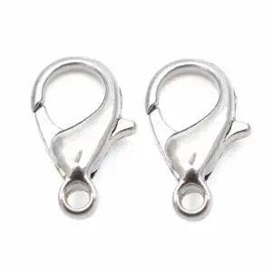 ( )랍스터 고리 실버 50개 악세사리고리 키링재료 악세서리부자재 만들기재료 키링부자재 공예고리 열쇠고